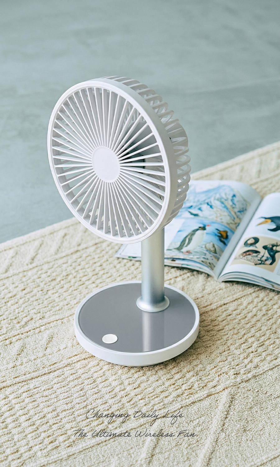 휴대용 무선 탁상용 선풍기 무선 미니 선풍기 높이조절