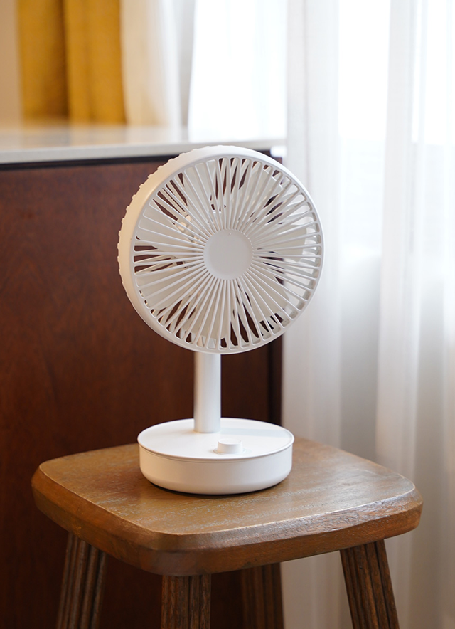 자동좌우회전 상하조절 분리세척 무드등  무선 탁상용선풍기