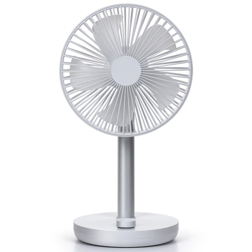 5엽 자동좌우회전 상하조절 분리세척  무선 탁상용선풍기