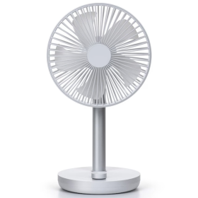 5엽 자동좌우회전 상하조절 분리세척  무선 탁상용선풍기