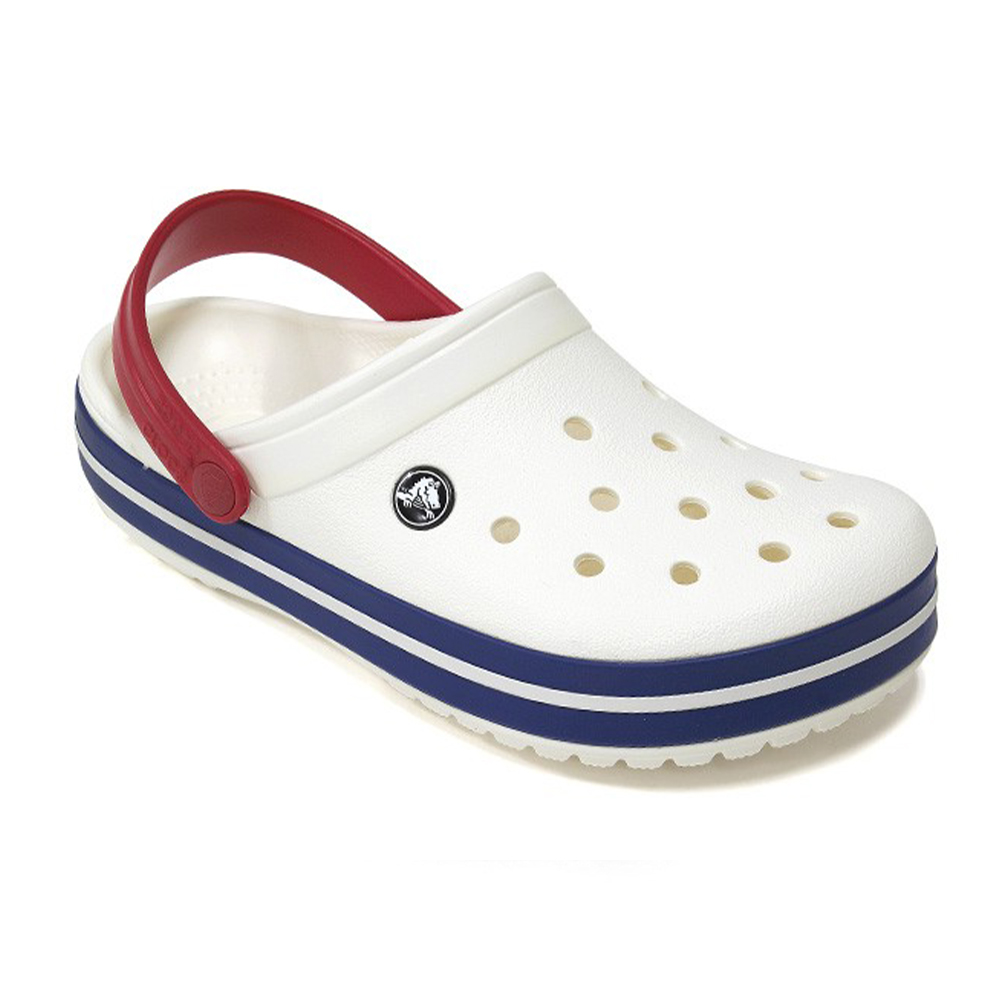 [CROCS] 크록스 크록밴드 클로그 화이트 11016-11I 화이트 블루진