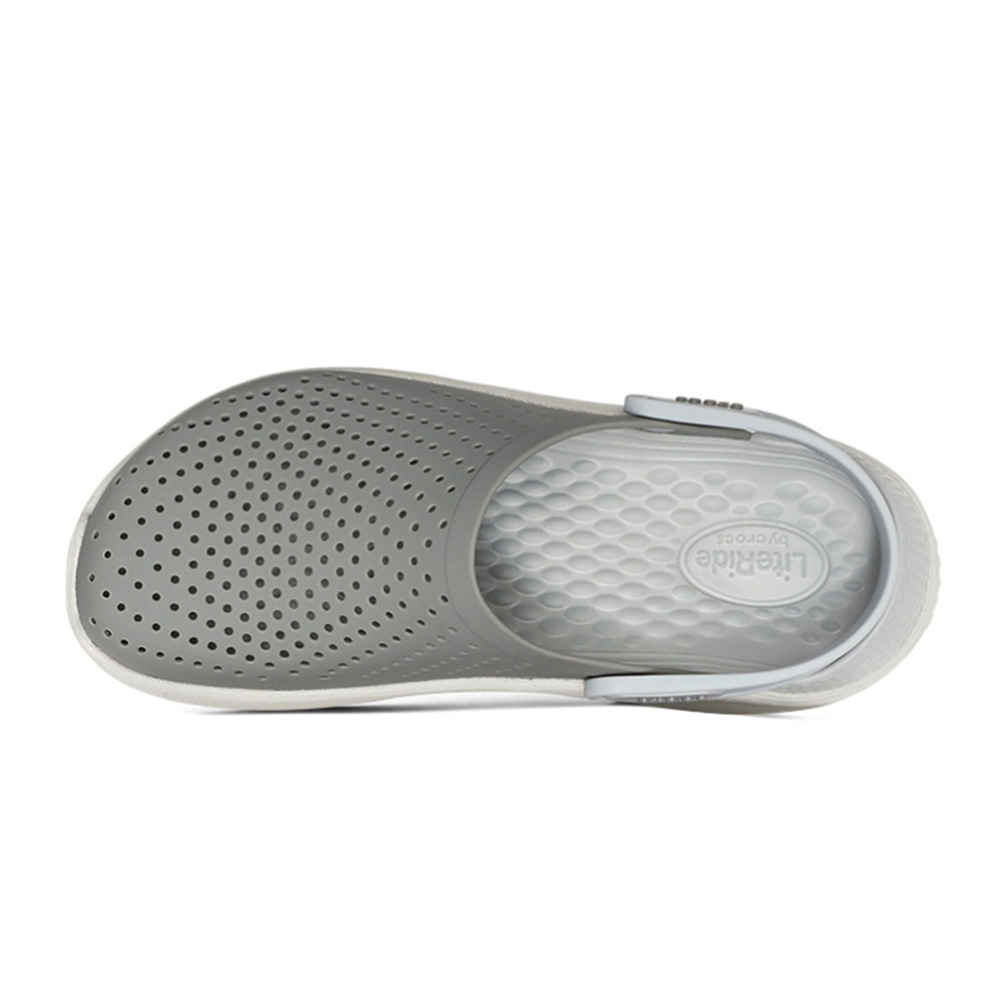 [CROCS] 크록스 라이트라이드 클로그 슬리퍼 샌들 스모크화이트 204592-06J