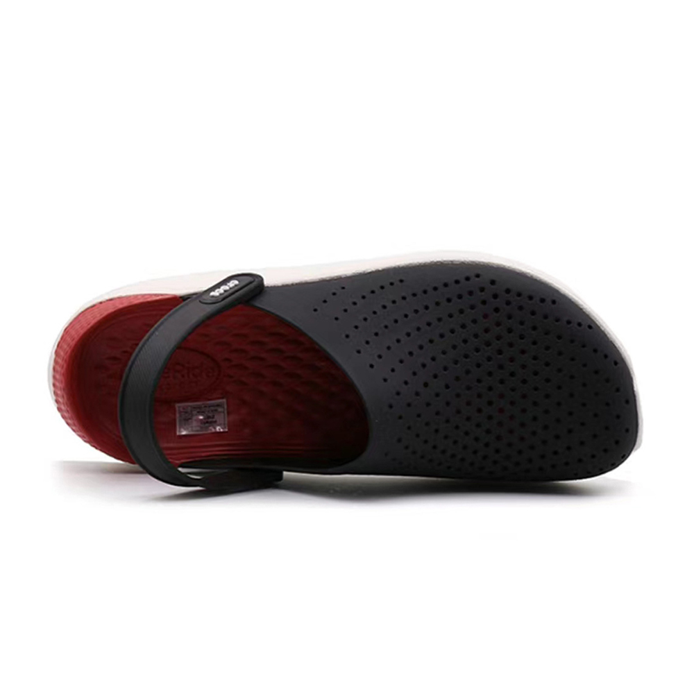 [CROCS] 크록스 라이트 라이드 클로그 블랙 레드 204592-066