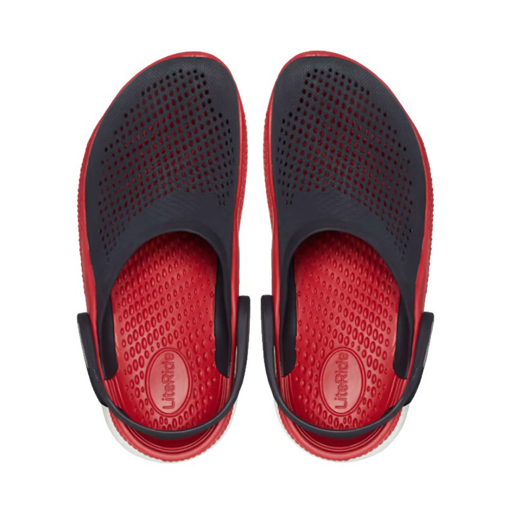 [CROCS] 크록스 라이트라이드 360 클로그 슬리퍼 샌들 블랙 레드 206708-4CC