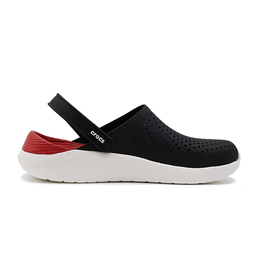 [CROCS] 크록스 라이트 라이드 클로그 블랙 레드 204592-066